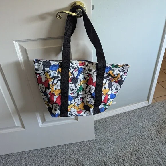 Disney Women's Mickey Mouse Zippered Tote Bag - Picture 3 of 4